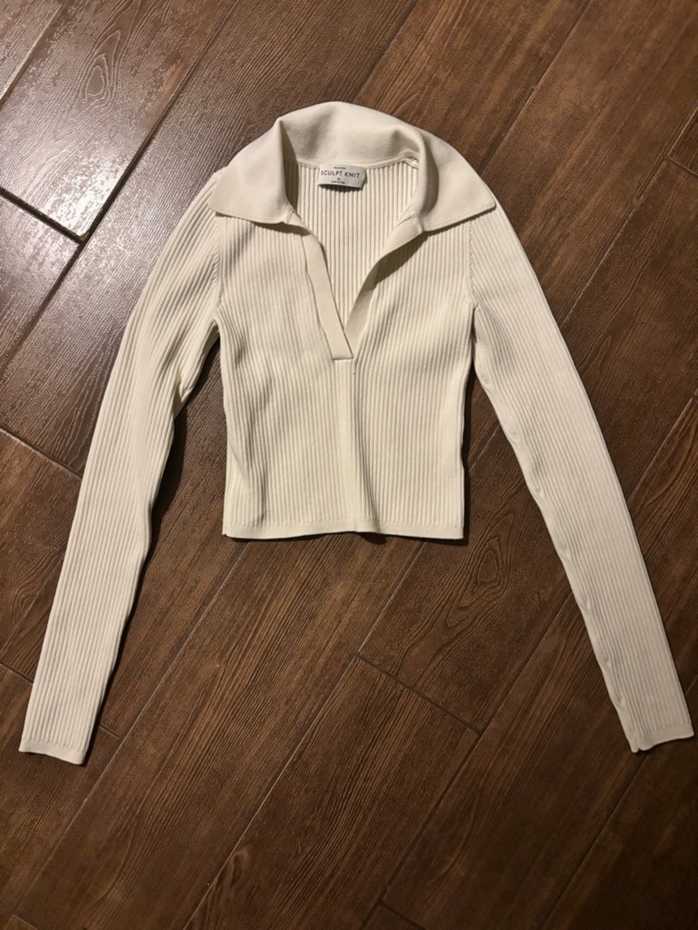 Babaton Sculpt Knit Ribbed Long Sleeve Top